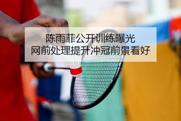 陈雨菲公开训练曝光 网前处理提升冲冠前景看好